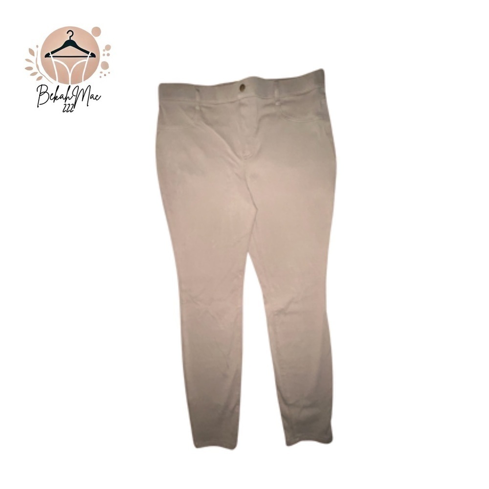 Time and Tru Beige Stretch Pants XL (16-18) Women’s Casual Comfortable Fit